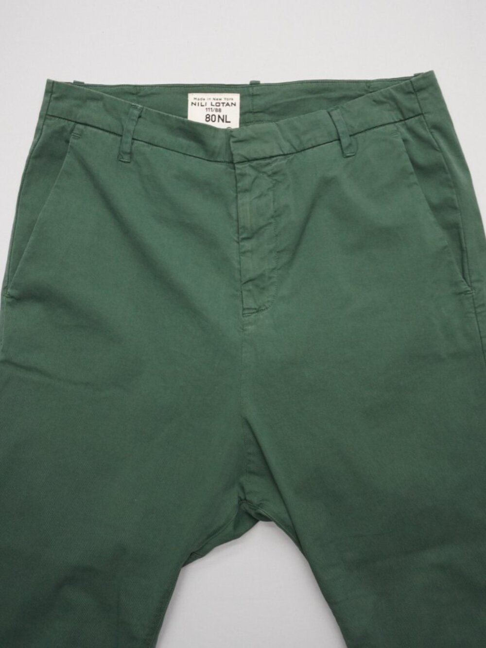 Nili Lotan Paris Drop Crotch Pants Size 6 Green - Picture 3 of 10